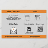 Summer Sunset Style · Cadeaubon Promo Flyer (Achterkant)