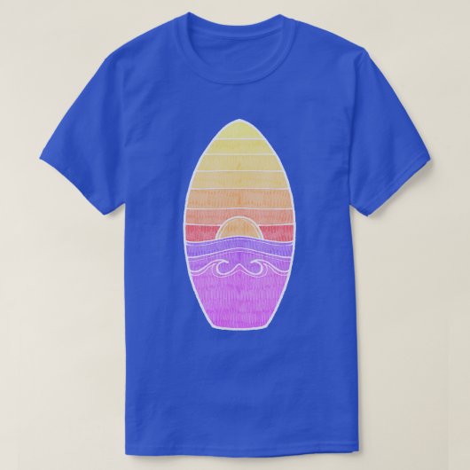 Summer Sunset Surfboard T-shirt (Design voorkant)