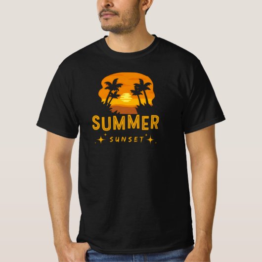 Summer sunset t-shirt (Voorkant)