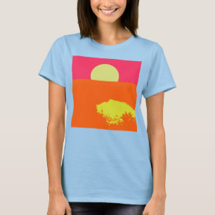 SUMMER SUNSET - T-shirt met fijne kunst