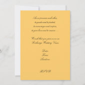 Summer Sunset, uitnodiging voor Tropische bruiloft (Achterkant)