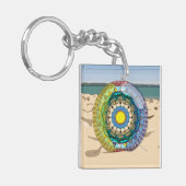 Summer Sunshine Acryllic Sleutelhanger (Voorkant Links)