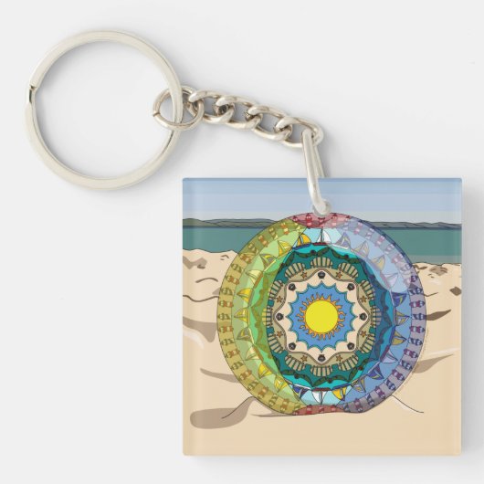 Summer Sunshine Acryllic Sleutelhanger (Voorkant)