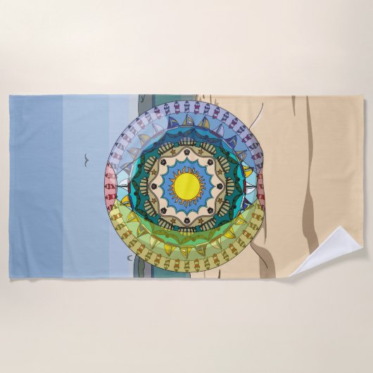 Summer Sunshine Beach Strandlaken (Voorkant)