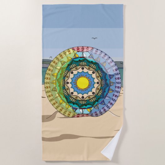 Summer Sunshine Beach Strandlaken (Voorkant)