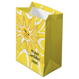 Summer Sunshine Birthday Med Sun Gift Bag Medium Cadeauzakje
