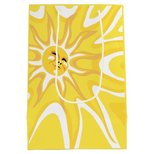 Summer Sunshine Birthday Med Sun Gift Bag Medium Cadeauzakje (Achterkant)