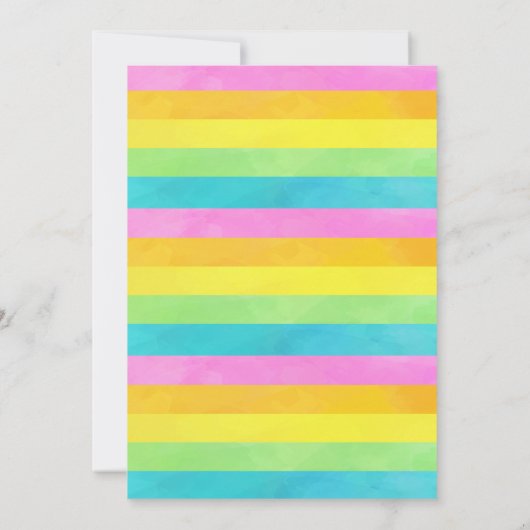 Summer Sunshine Birthday Party Invitation Kaart (Achterkant)