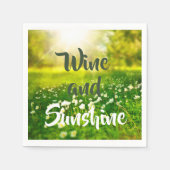 Summer Sunshine Fun Wine Servet (Voorkant)