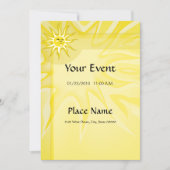 Summer Sunshine Invitation Basic Paper 5x7 Kaart (Voorkant)