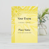 Summer Sunshine Invitation Basic Paper 5x7 Kaart (Staand voorkant)