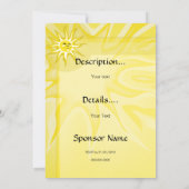 Summer Sunshine Invitation Basic Paper 5x7 Kaart (Achterkant)