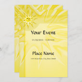 Summer Sunshine Invitation Basic Paper 5x7 Kaart (Voorkant / Achterkant)