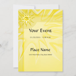 Summer Sunshine Invitation Basic Paper 5x7 Kaart