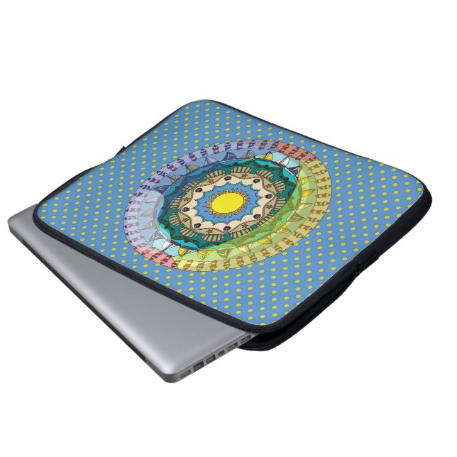 Summer Sunshine Laptop Hoesje Sleeve (Voorkant onderkant)