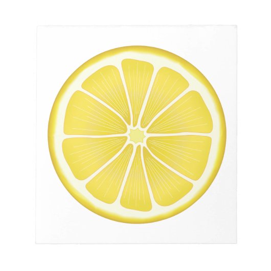 Summer Sunshine Lemon Notitieblok (Voorkant)