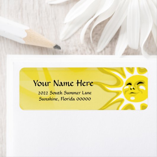 Summer Sunshine Return Address Label (Insitu)