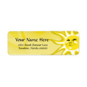 Summer Sunshine Return Address Label (Voorkant)