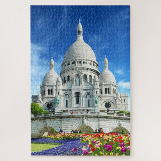 Summer Sunshine Sacre-Coeur Basilica Frankrijk Legpuzzel (Verticaal)