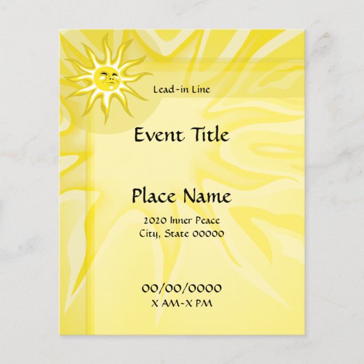 Summer Sunshine Small Event Flyer (Voorkant)