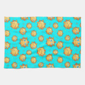 Summer Sunshine Sun Pattern Theedoek (Horizontaal)