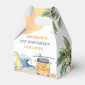 Summer Surf Birthday Party Bedankdoosjes (Voorkant Zijde)
