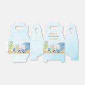 Summer Surf Birthday Party Bedankdoosjes (Uitgevouwen)