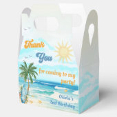 Summer Surf Birthday Party Bedankdoosjes (Geopend)