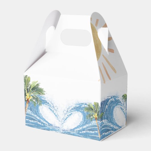 Summer Surf Birthday Party Bedankdoosjes (Achterkant)