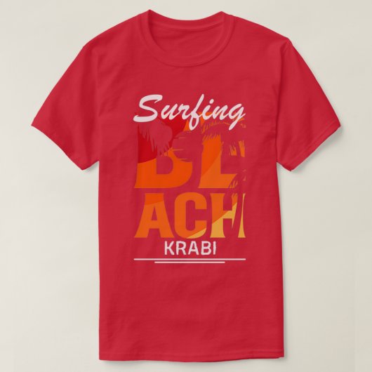 Summer surf dream in Krabi T-shirt (Design voorkant)