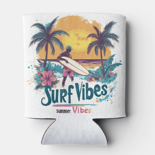 Summer Surf Vibes drink koeler (Achterkant)