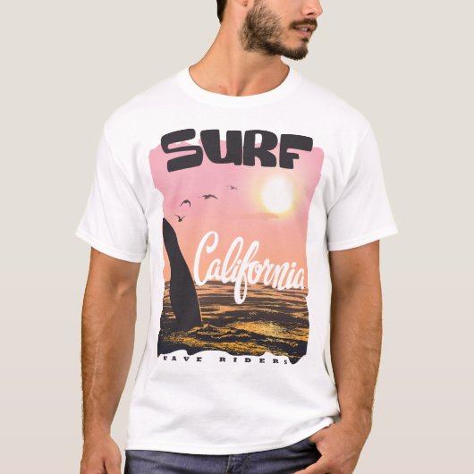 Summer Surf Wave Riders T-shirt (Voorkant)