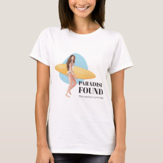 Summer Surfer Beach Girl T-shirt