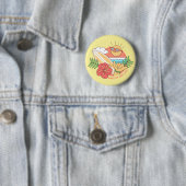 Summer Surfer-knoppen Ronde Button 5,7 Cm (In situ)