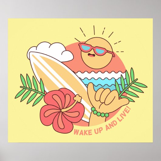 Summer Surfer poster (Voorkant)