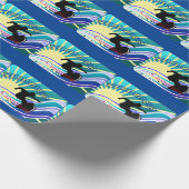 Summer Surfing Fun Thunder_Cove Cadeaupapier (Hoek)