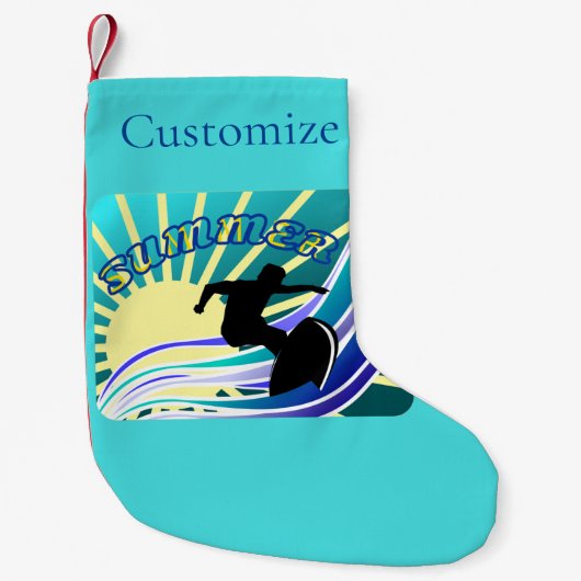 Summer Surfing Fun Thunder_Cove Kleine Kerstsok (Voorkant)