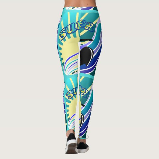 Summer Surfing Fun Thunder_Cove Leggings (Achterkant)