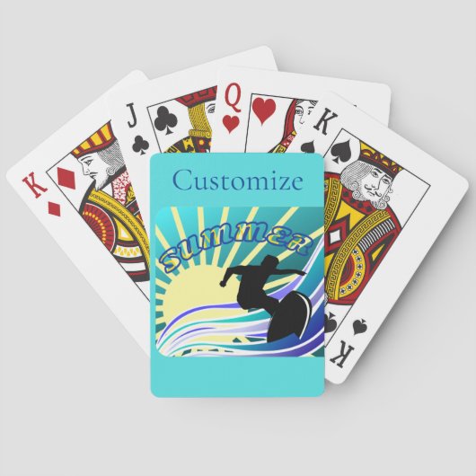 Summer Surfing Fun Thunder_Cove Pokerkaarten (Achterkant)