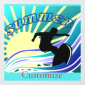 Summer Surfing Fun Thunder_Cove Raamsticker (Vel)