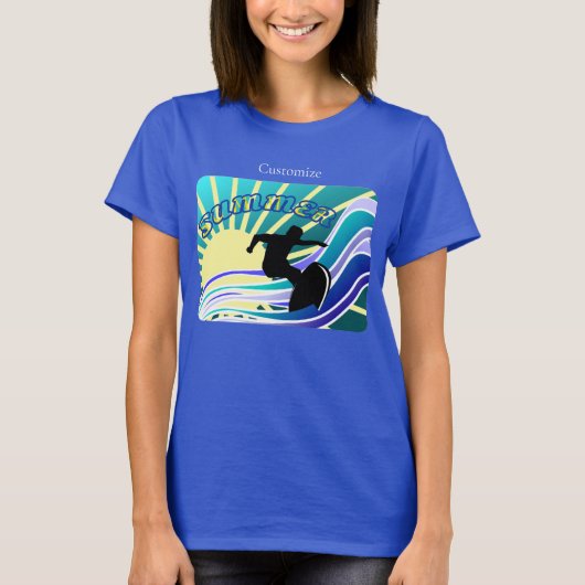 Summer Surfing Fun Thunder_Cove T-shirt (Voorkant)