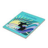 Summer Surfing Fun Thunder_Cove Tegeltje (Zijkant)