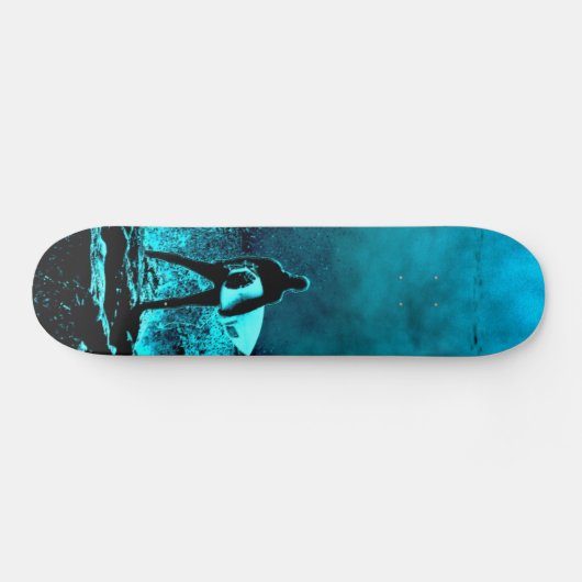 Summer Surfing Grunge Style Persoonlijk Skateboard (Horizontaal)