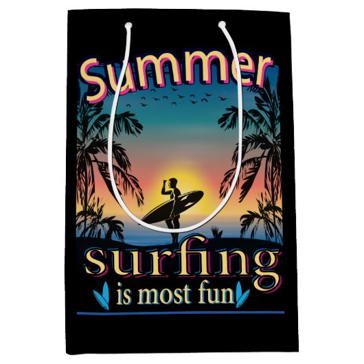 Summer - Surfing is het meest voordelige medium-Gi Medium Cadeauzakje (Voorkant)