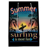 Summer - Surfing is het meest voordelige medium-Gi Medium Cadeauzakje (Achterkant)