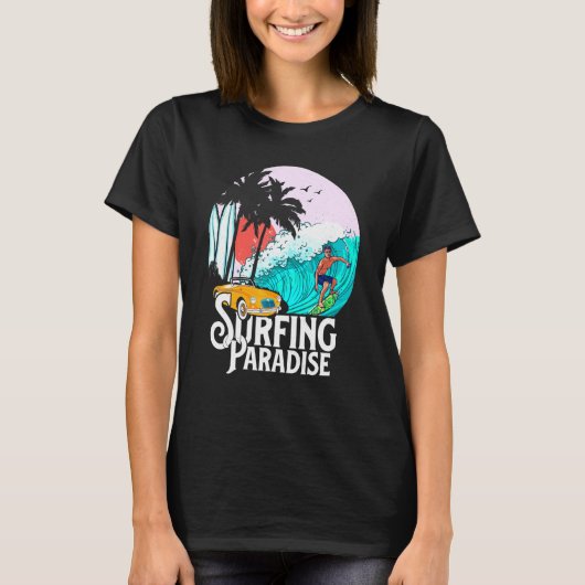 Summer Surfing Paradise T-shirt (Voorkant)