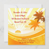 Summer Surfing Santa Kaart (Achterkant)