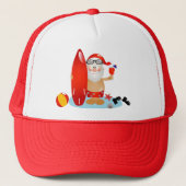 Summer Surfing Santa Trucker Pet (Voorkant)