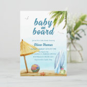 Summer Surven Beach Baby aan boord van het Baby sh Kaart (Staand voorkant)