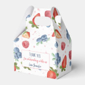 Summer Sweet Berry Birthday Dank je Bedankdoosjes (Achterkant)